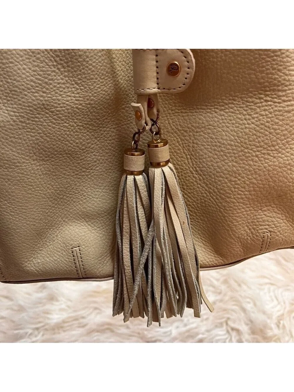 Pelle Studio Women’s Winter White Fandango Leather Handbag